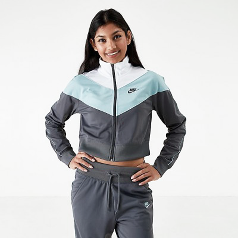 women's nike sportswear archive cropped track jacket